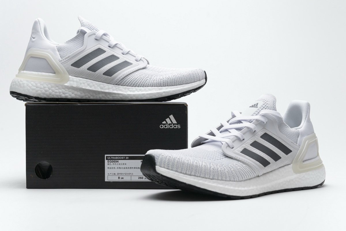 EG0694 adidas Ultra BOOST 20 CONSORTIUM Dash Grey Real Boost - Image 2