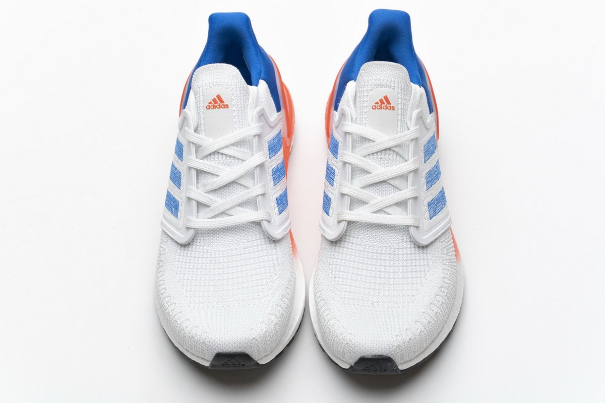 FY3453 adidas Ultra BOOST 20 White Blue - Image 5