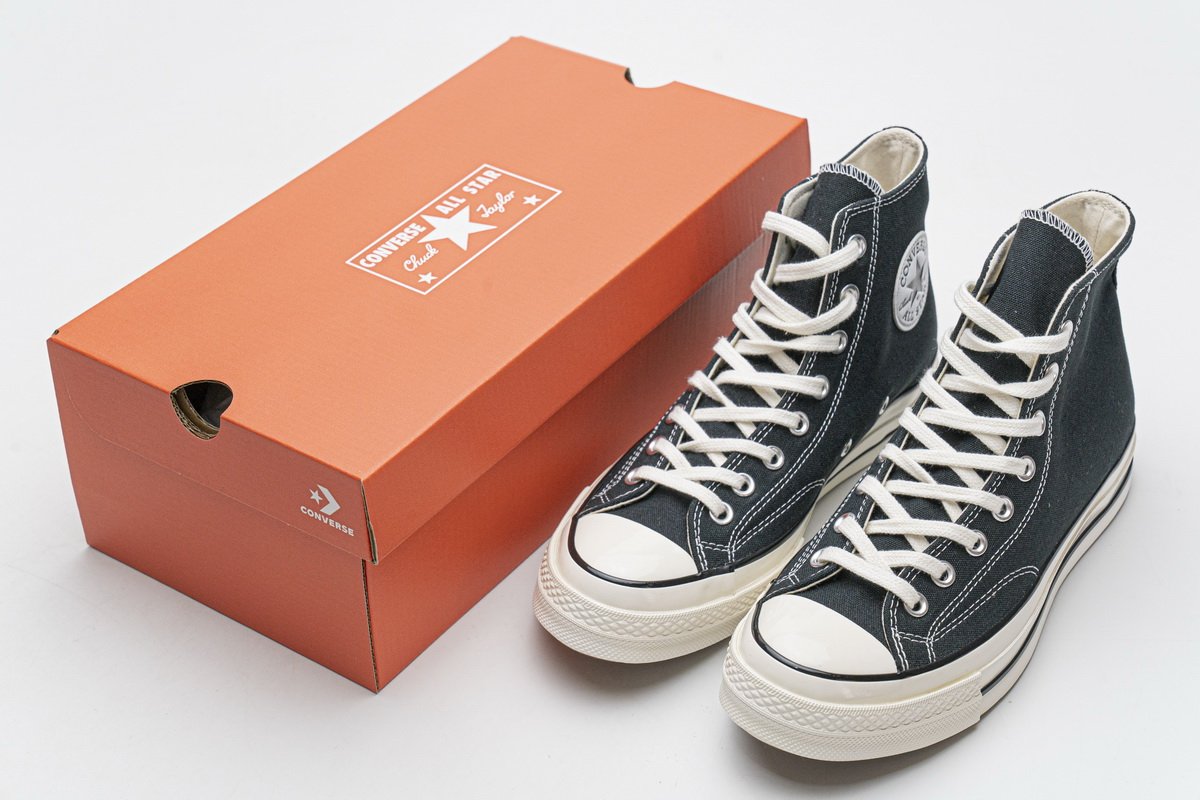 162050C Converse Chuck 70 HI Black Egret - Image 3
