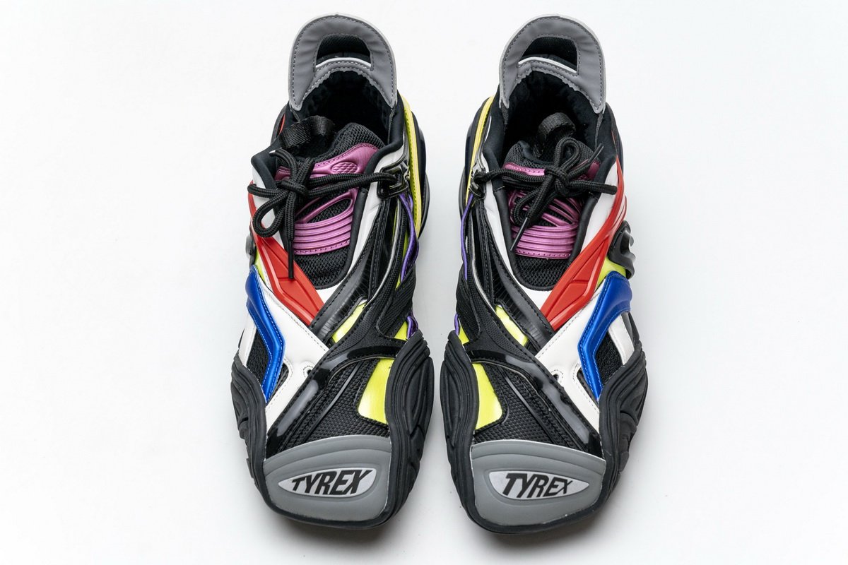 Balenciaga Tyrex 5.0 Sneaker Black Blue Red - Image 4