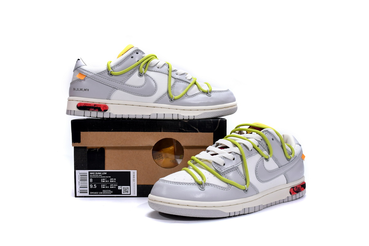 DM1602-106 OFF WHITE x Nike Dunk SB Low The 50 NO.8 - Image 3
